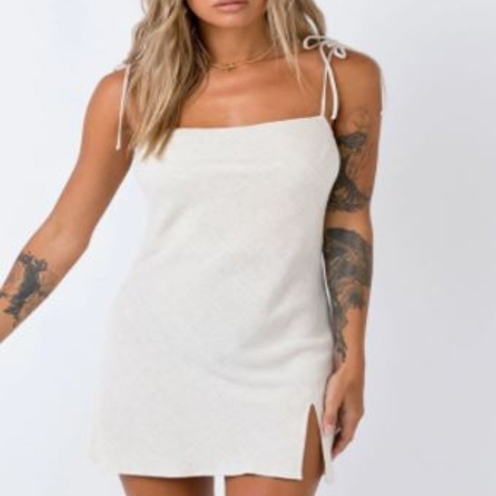 Princess Polly Ilaria Mini Dress Beige NWT Size 2